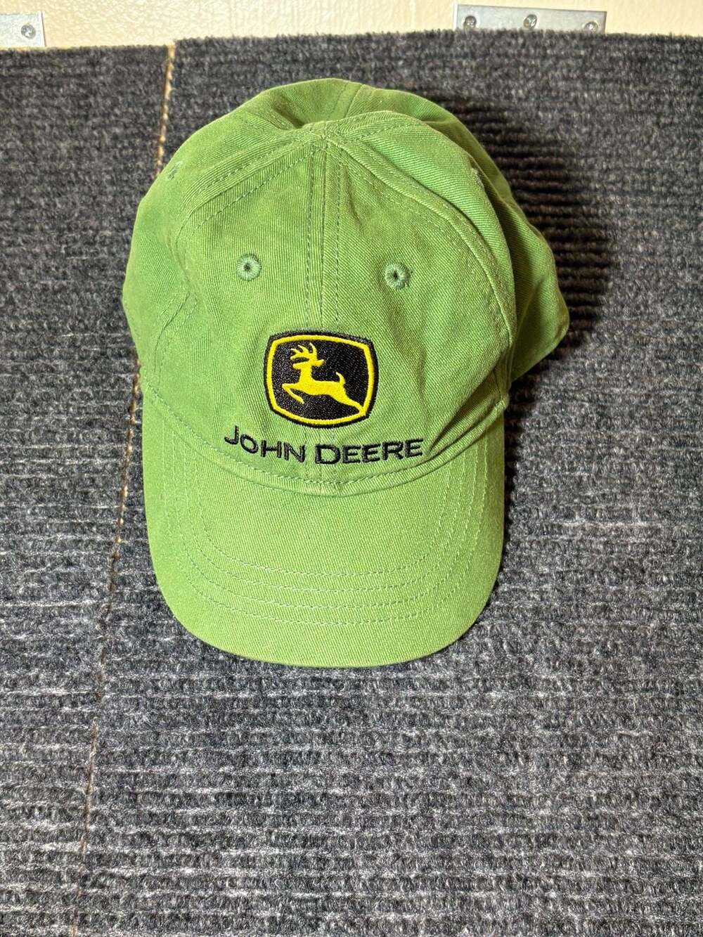 John Deere Toddler Green Trademark Logo Baseball Cap Hat One Size